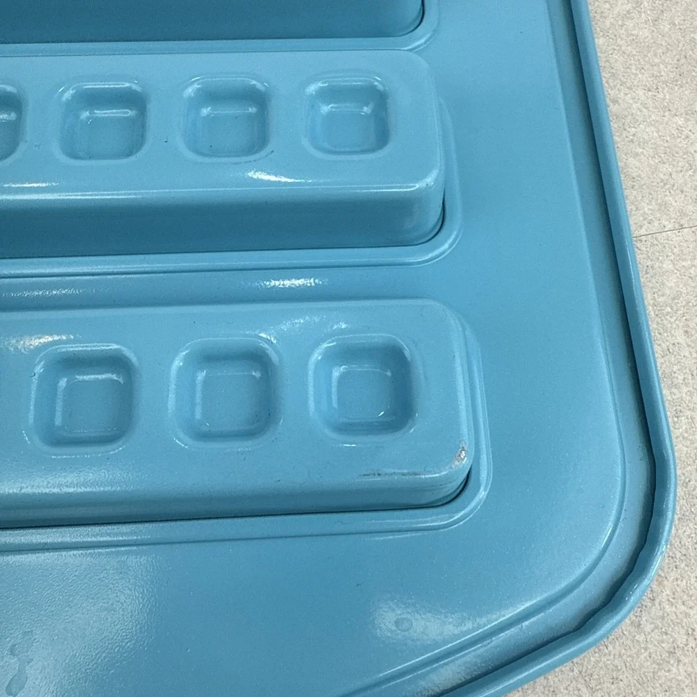 Pampered Chef Waffle Stick Baking Pan Non-Stick Carbon Steel 16 X 11 Blue 100018